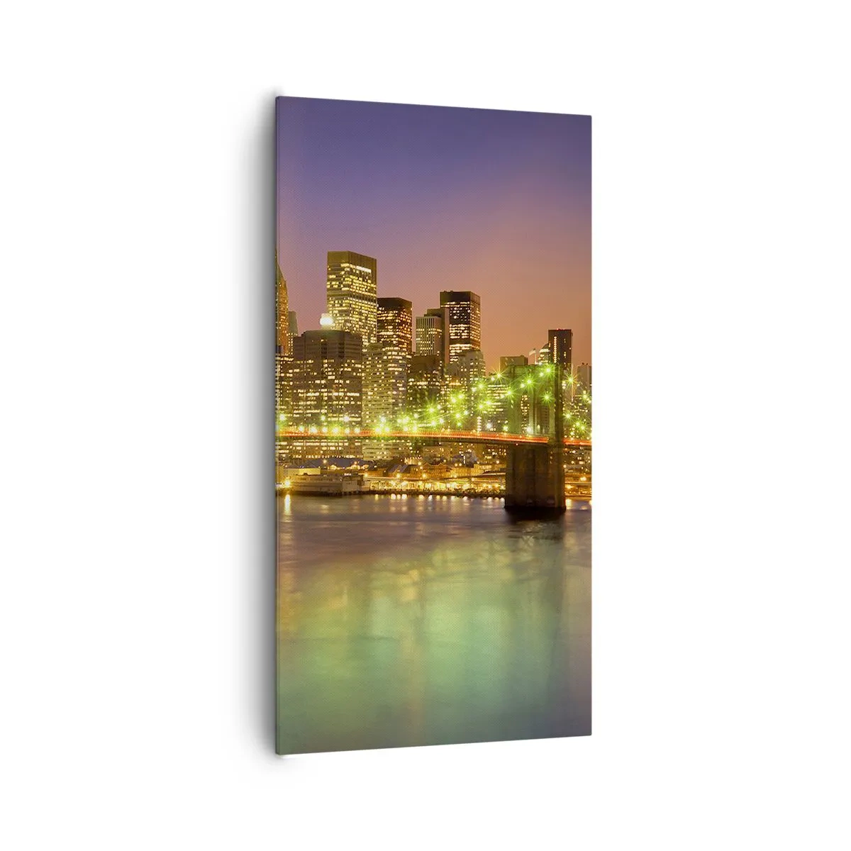 Tablou pe pânză - Lumina nu se stinge niciodată aici - 65x120 cm