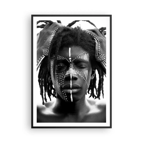 Poster în ramă neagră - Unde ești? - 70x100 cm