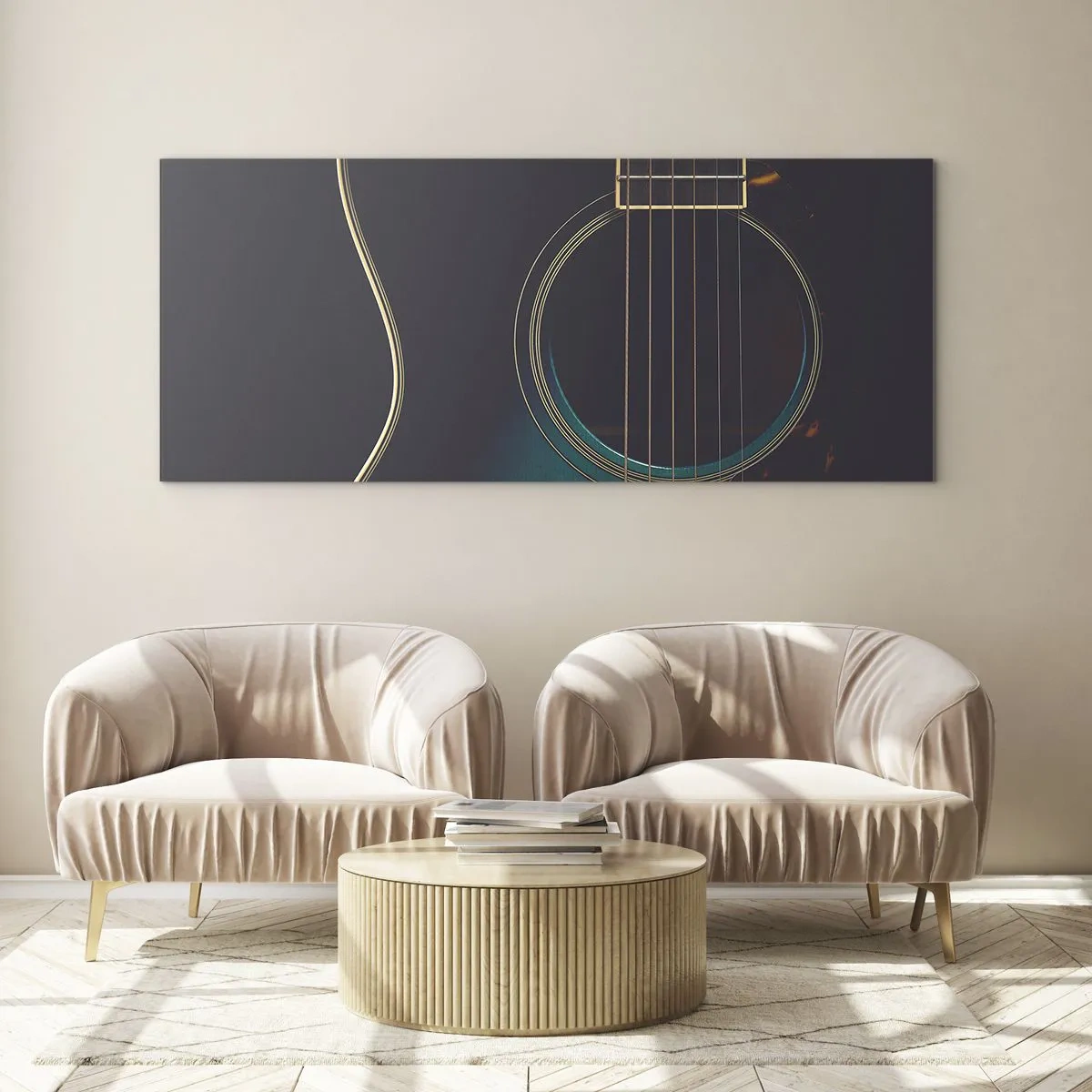 Tablou pe sticlă - O clipă înainte de a suna - 100x40 cm