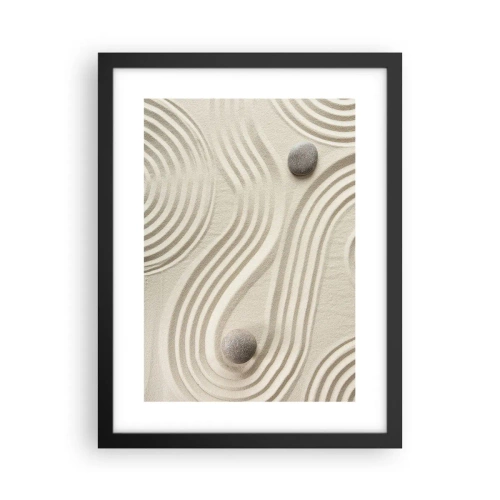 Poster în ramă neagră - Atingere de căldură - 30x40 cm