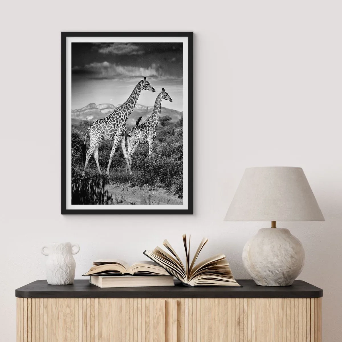 Poster în ramă neagră - Clasele superioare din Africa - 40x50 cm