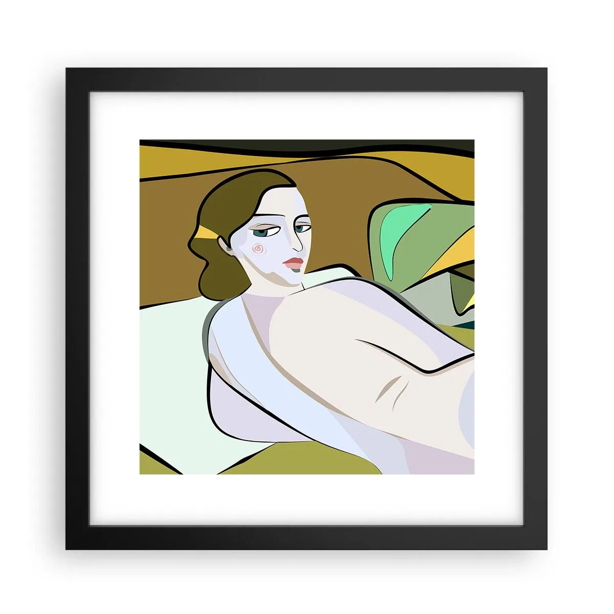 Poster în ramă neagră - Portret intim - 30x30 cm