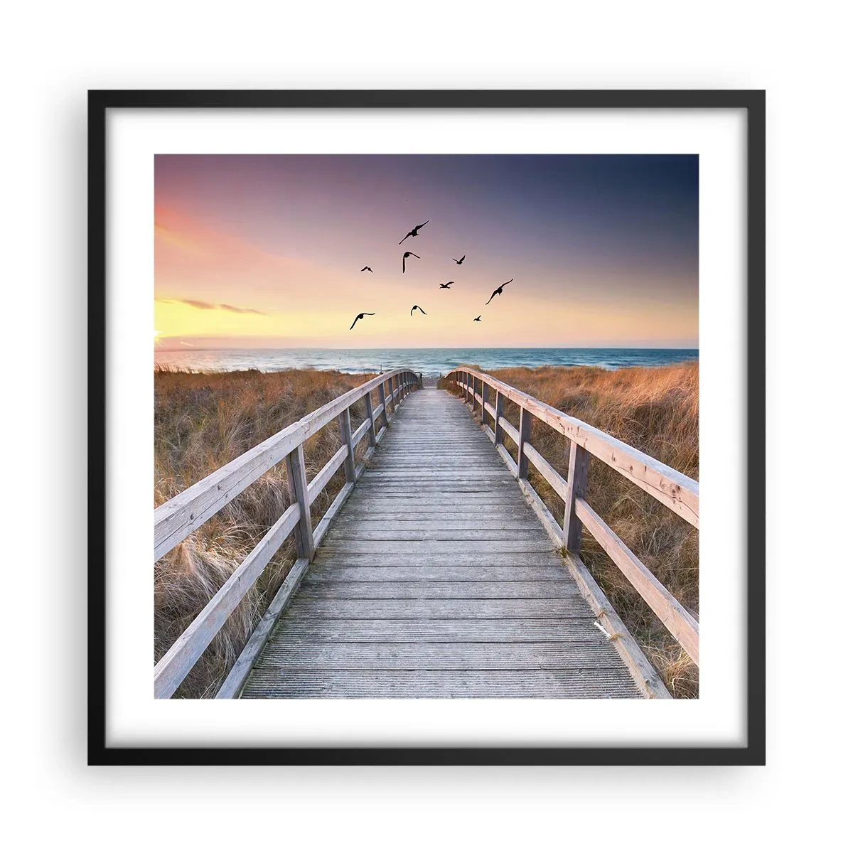 Poster în ramă neagră - Spațiul pentru a zbura - 50x50 cm