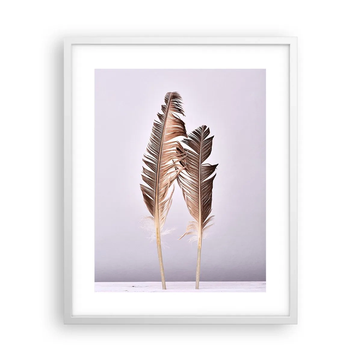 Poster în ramă albă - Împotriva neantului - 40x50 cm