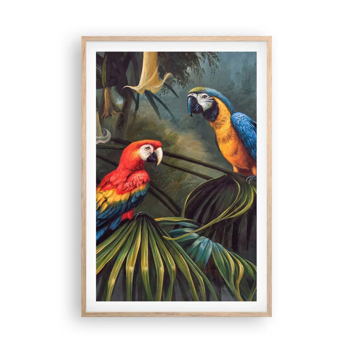 Poster în ramă de stejar deschis - Romantismul la tropice - 61x91 cm