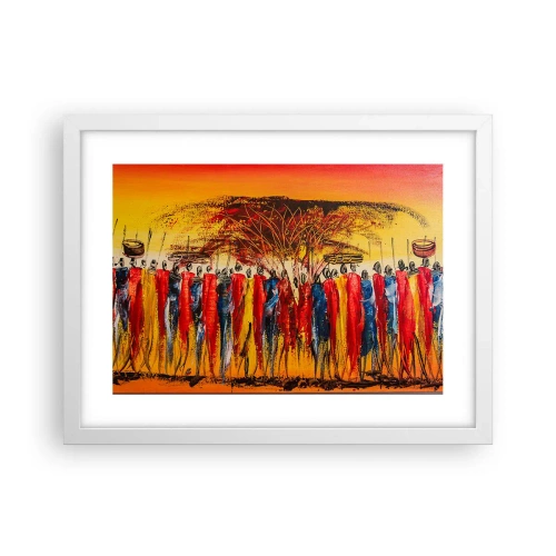 Poster în ramă albă - Acolo, acolo, acolo, acolo se duc - 40x30 cm