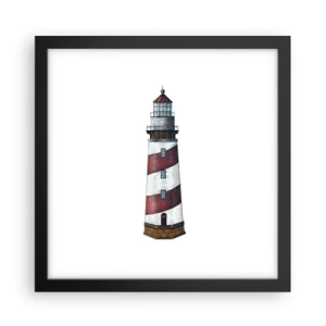 Poster în ramă neagră - Întotdeauna de veghe - 30x30 cm