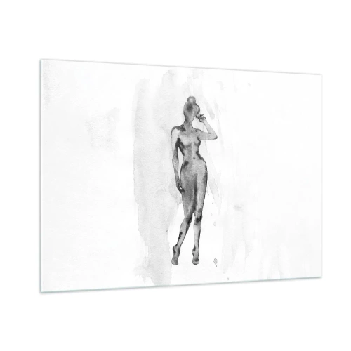 Tablou pe sticlă - Un studiu al idealului de feminitate - 100x70 cm