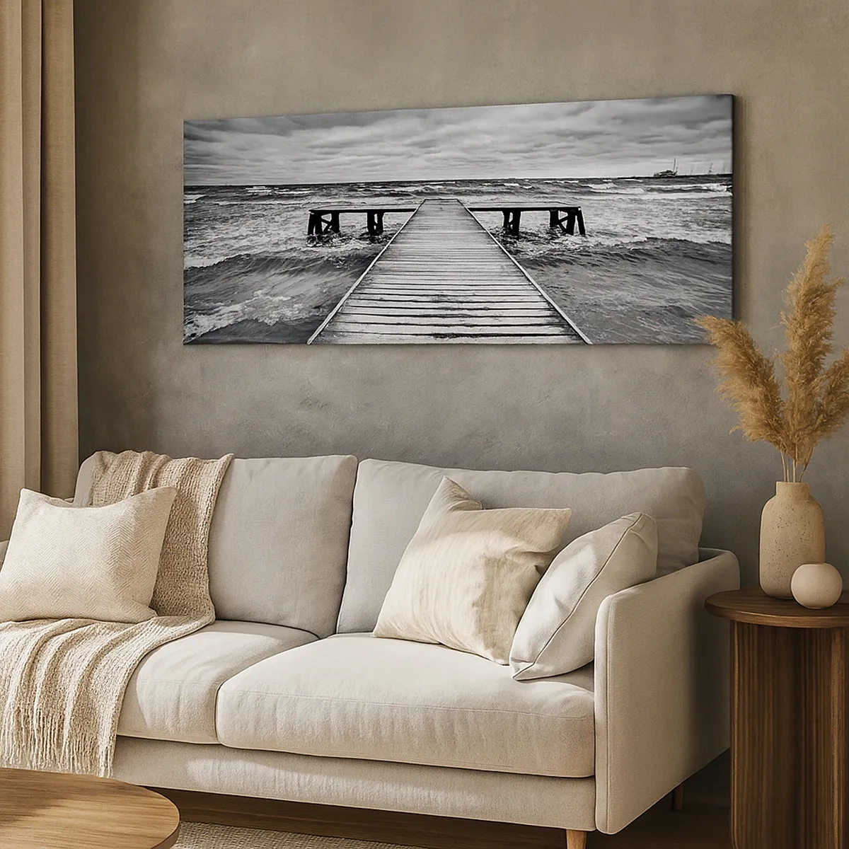 Tablou pe pânză - Aștept ca vântul să fugărească... - 30x30 cm