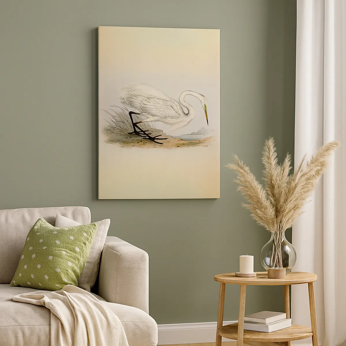 Tablou pe pânză - Doamna în stufărișuri - 50x70 cm