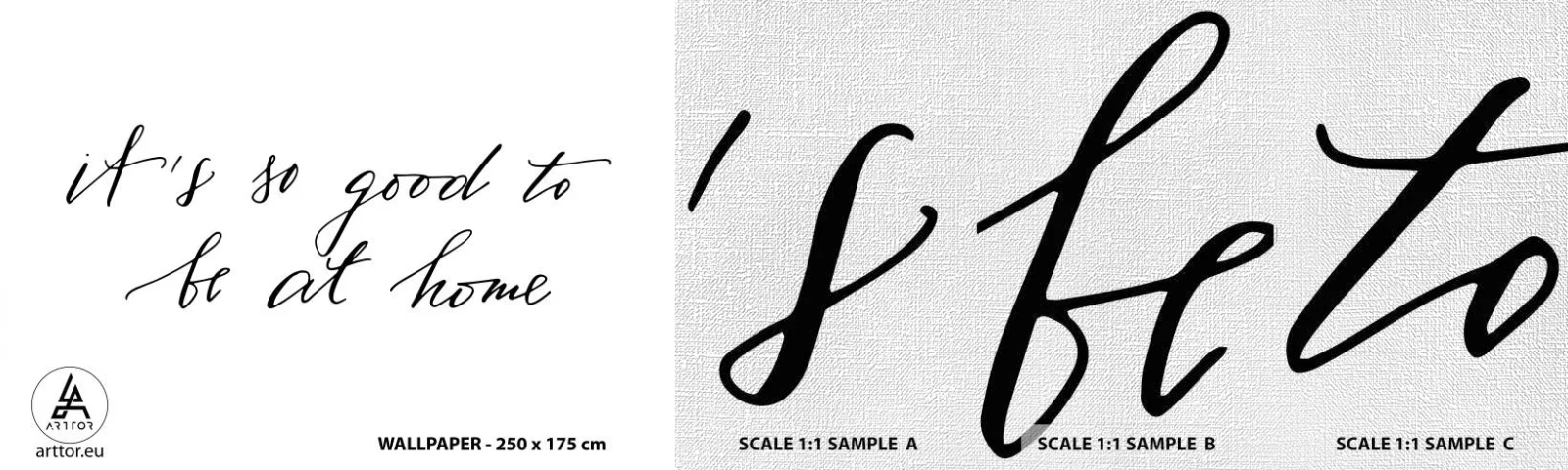 Mostră tapet Premium Canvas - Cât de adevărat - Tipografie, Afirmare, Maxim - 100x30 cm