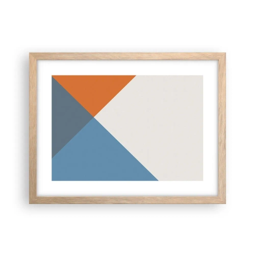 Poster în ramă de stejar deschis - La un unghi drept - 40x30 cm