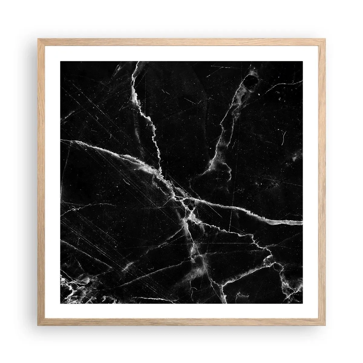 Poster în ramă de stejar deschis - Viața secretă a unei pietre - 60x60 cm