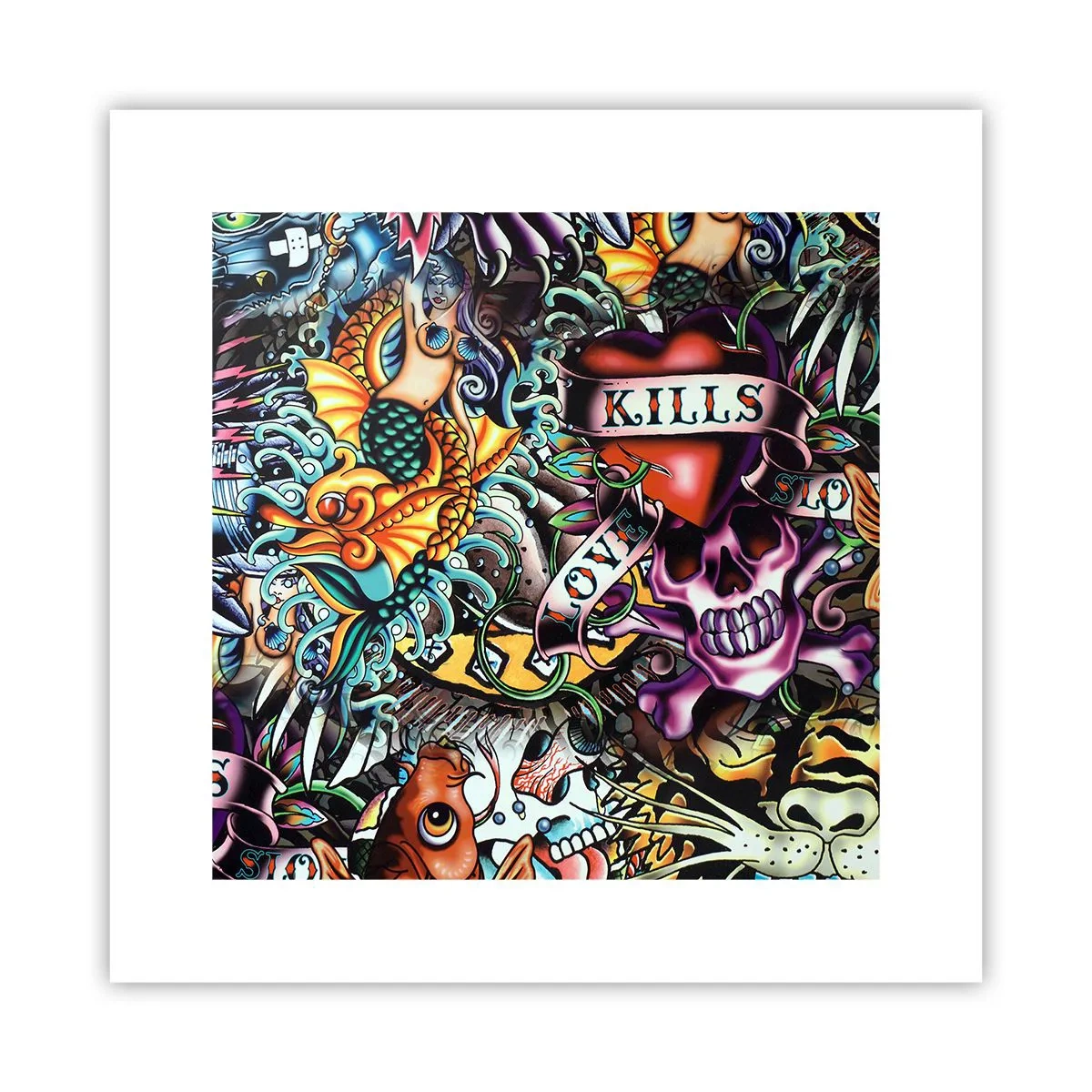 Poster - Visul unui artist tatuator - 30x30 cm