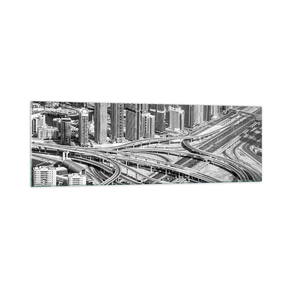 Tablou pe sticlă - Dubai - orașul imposibil - 160x50 cm