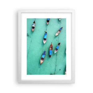 Poster în ramă albă - În așteptare - 30x40 cm