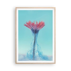 Poster în ramă de stejar deschis - Într-o unduire revigorantă - 70x100 cm