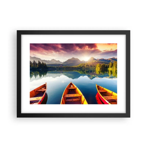 Poster în ramă neagră - Nimic împotriva naturii - 40x30 cm