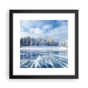 Poster în ramă neagră - O priveliște orbitoare și cristalină - 30x30 cm