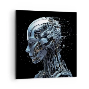 Tablou pe pânză - Tehnologia este o femeie - 50x50 cm