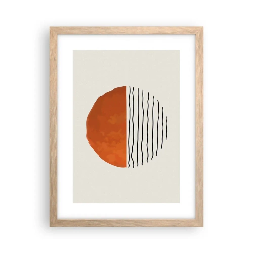 Poster în ramă de stejar deschis - În stil japonez - 30x40 cm