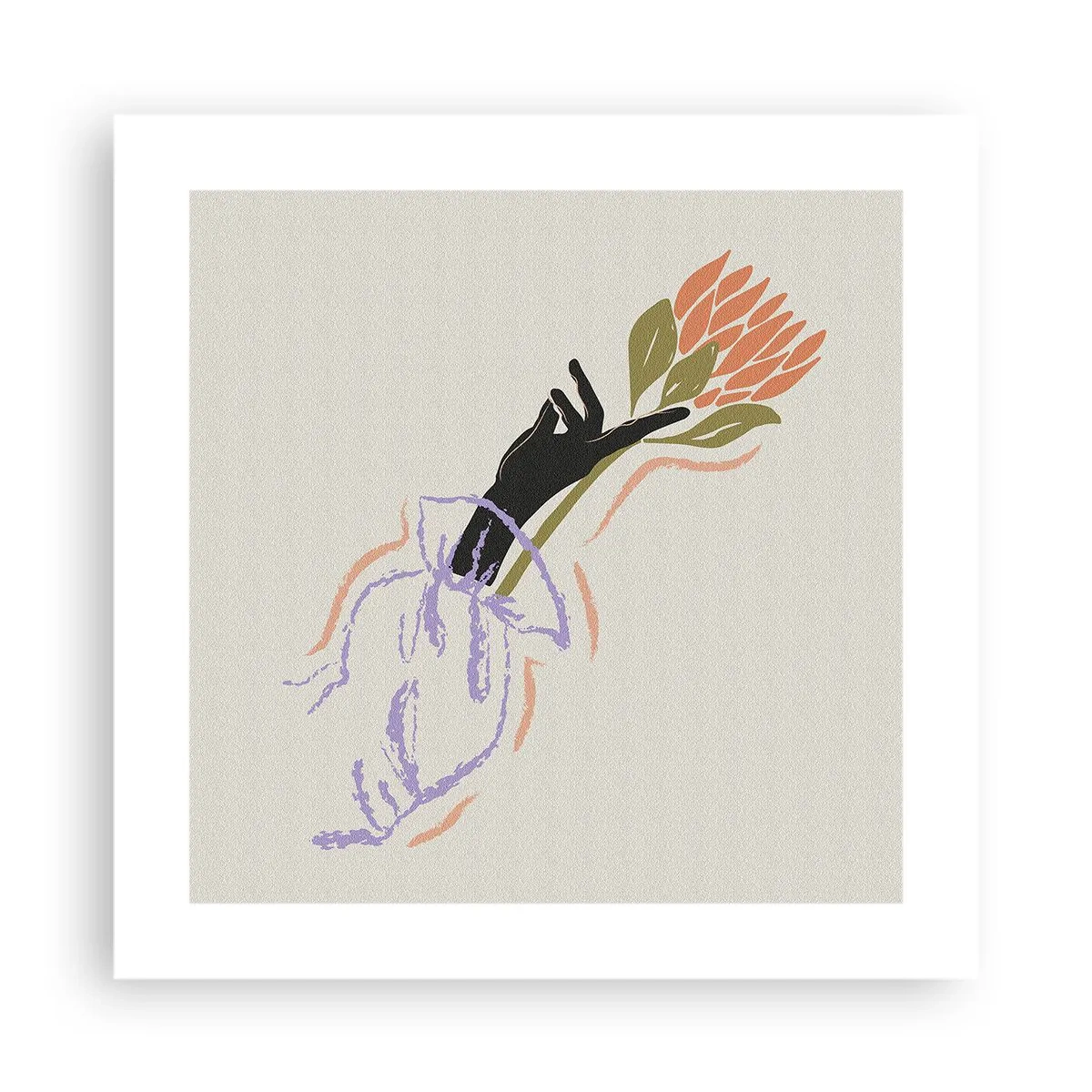 Poster - Atingere surorială - 40x40 cm