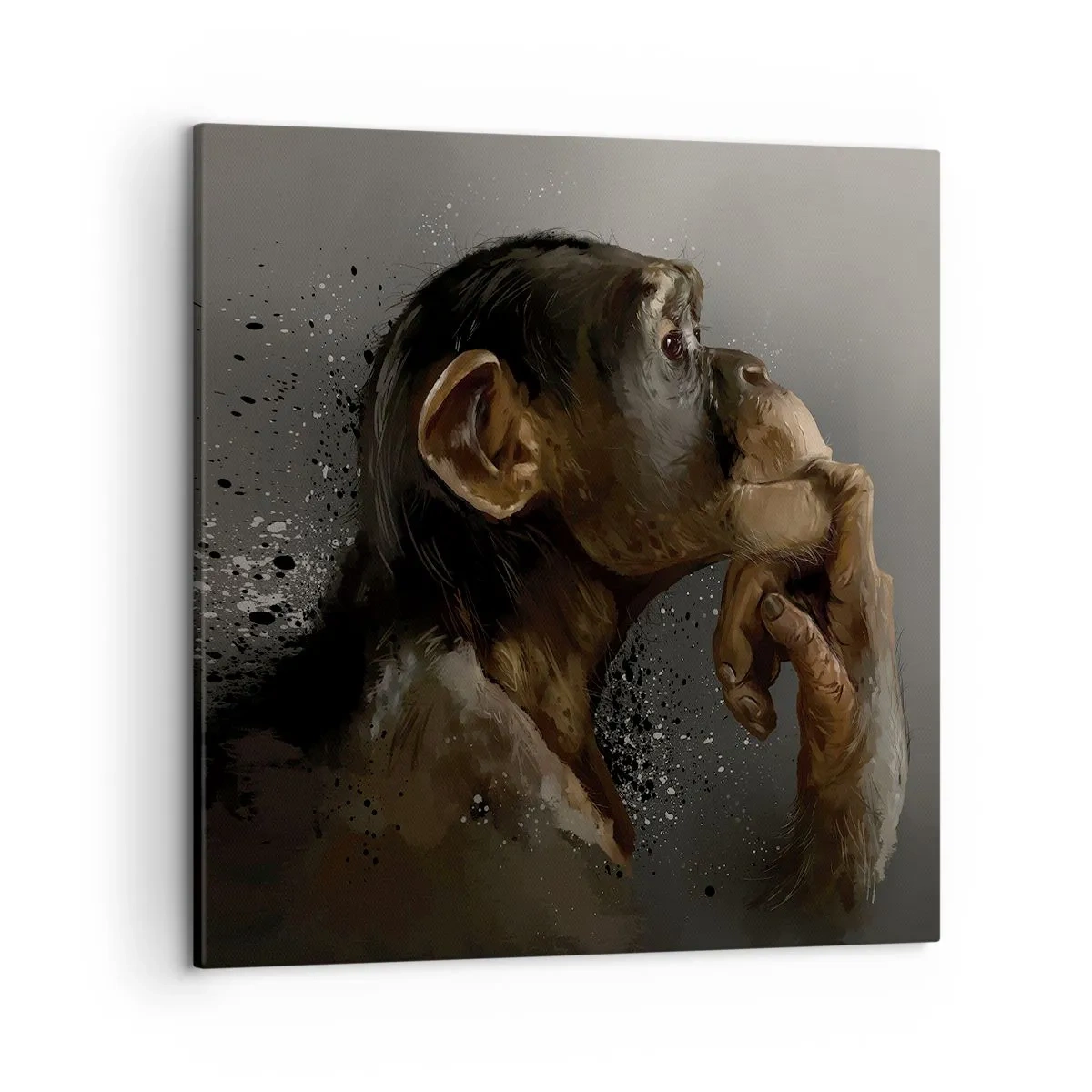 Tablou pe pânză - Cu siguranță, gânditorul - 50x50 cm