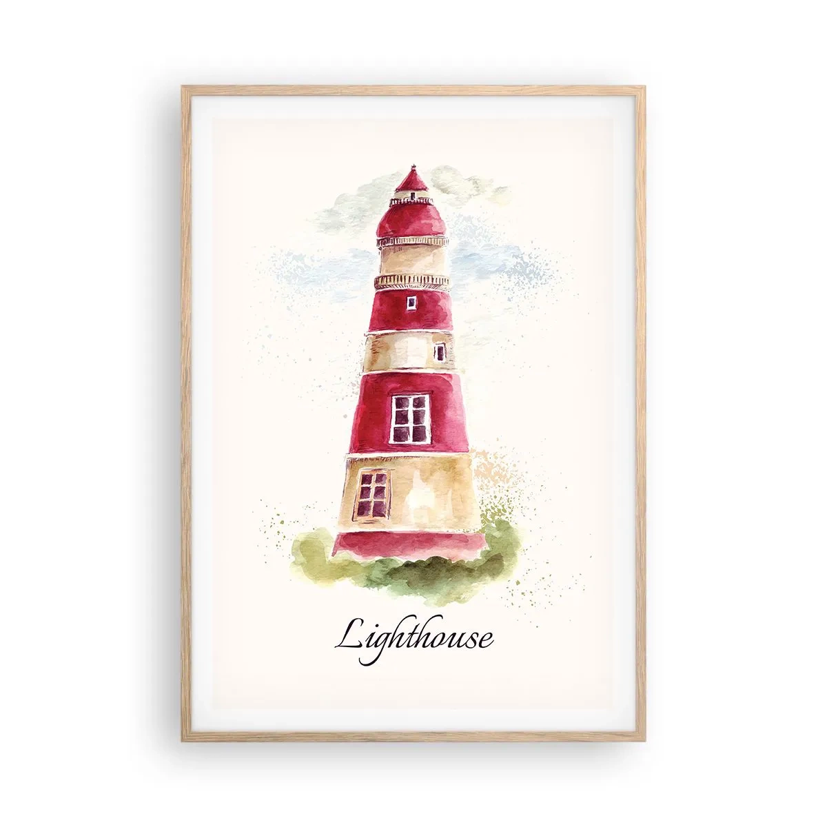 Poster în ramă de stejar deschis - Întotdeauna vreme bună - 70x100 cm