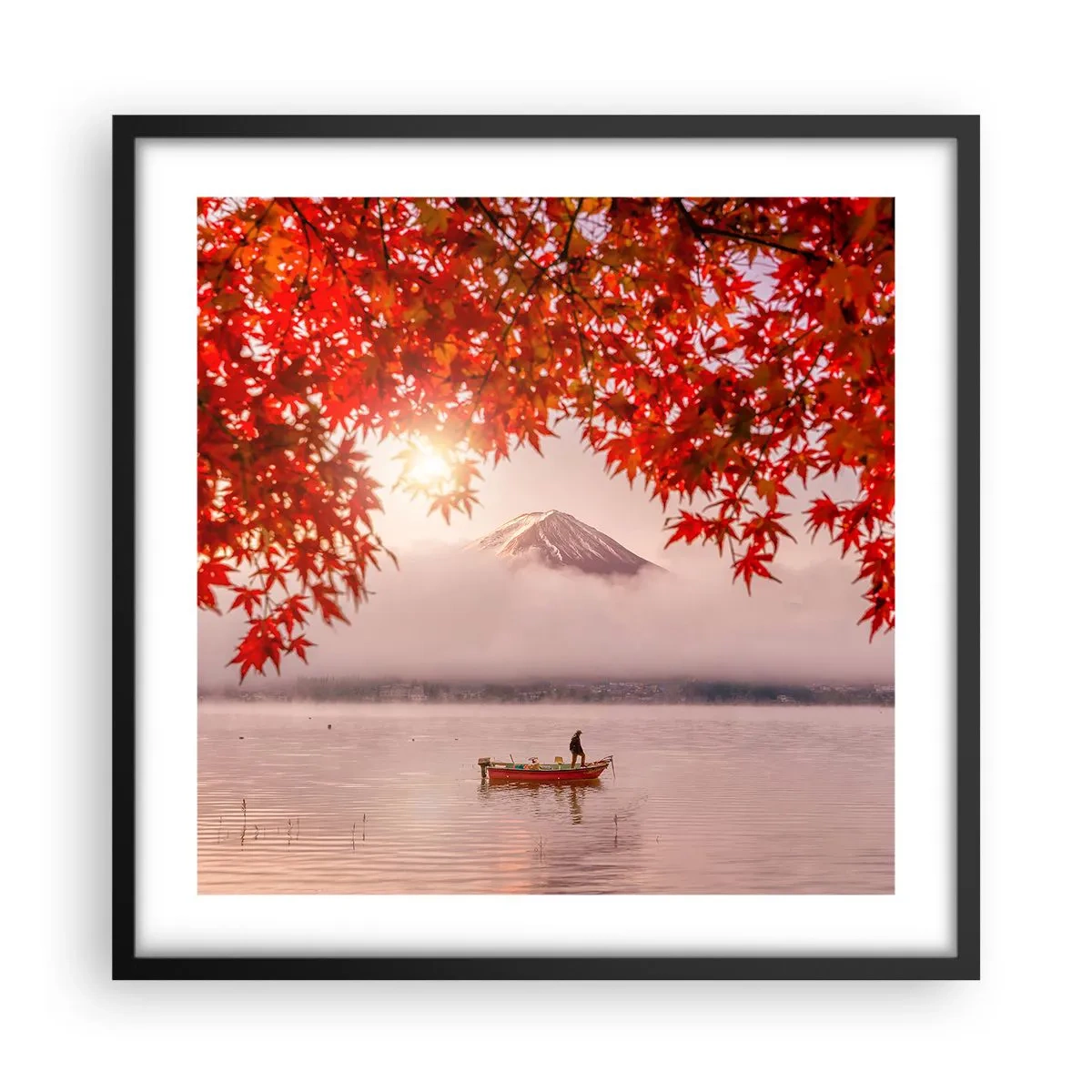 Poster în ramă neagră - În stil japonez - 50x50 cm