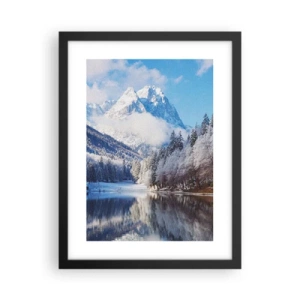 Poster în ramă neagră - Veghe de zăpadă - 30x40 cm