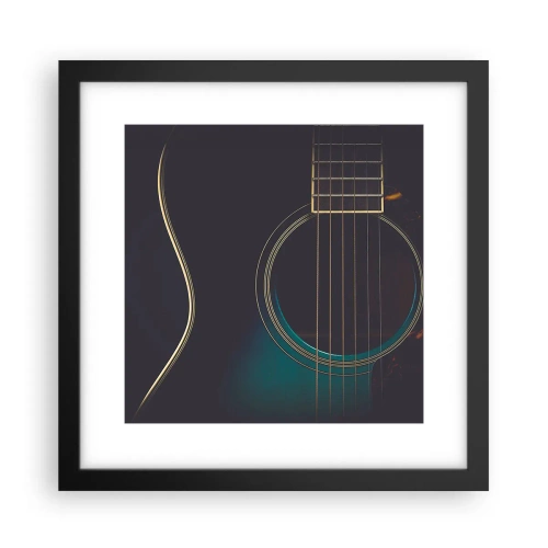 Poster în ramă neagră - O clipă înainte de a suna - 30x30 cm