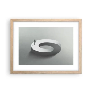 Poster în ramă de stejar deschis - Înțelegi ceva? - 40x30 cm