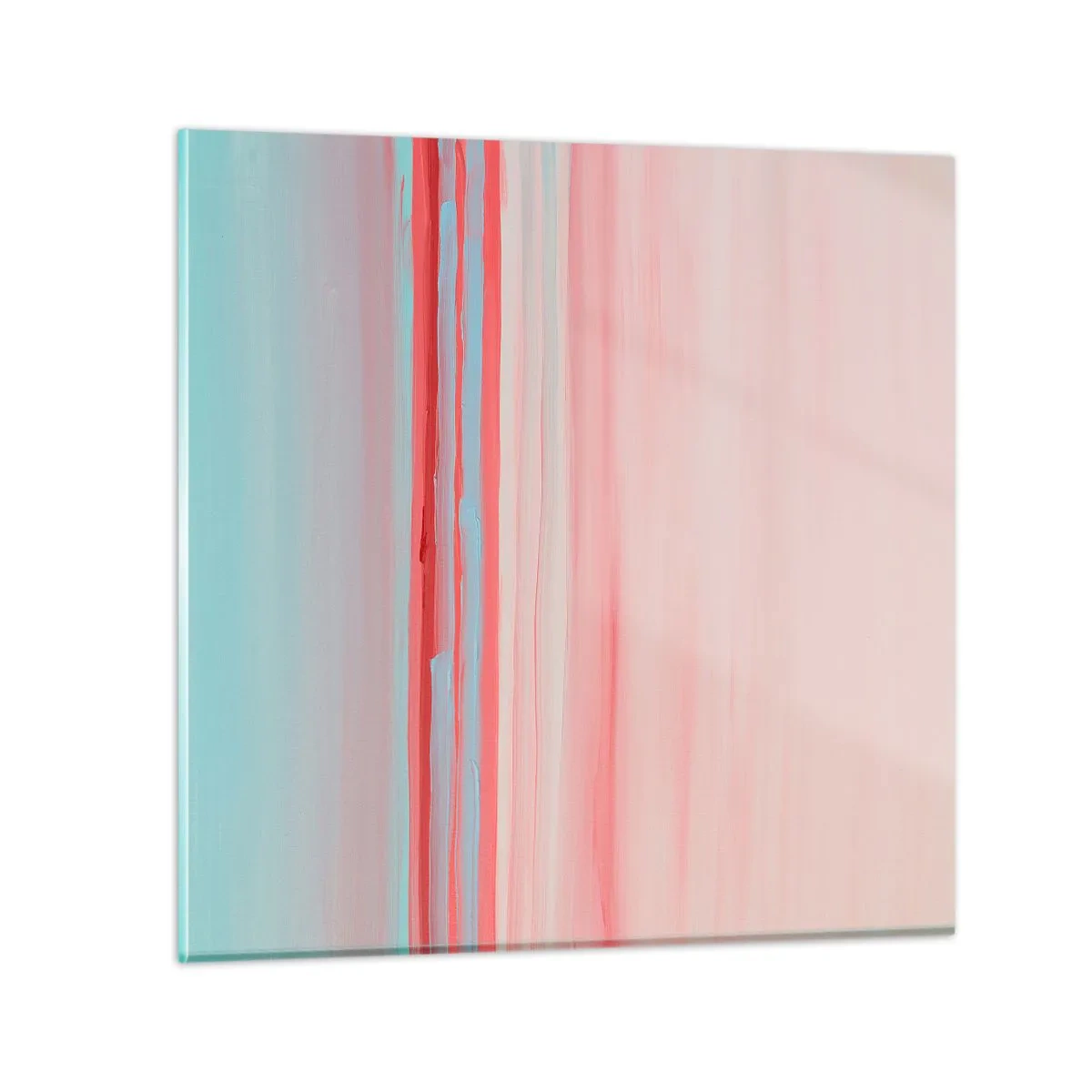 Tablou pe sticlă - Abstracție în zori - 60x60 cm