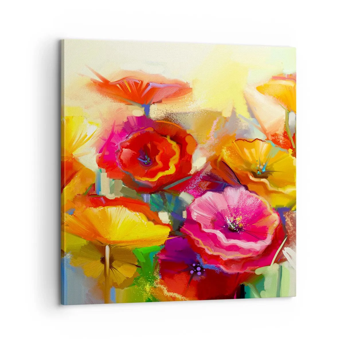 Tablou pe pânză - Nu numai roșu - 60x60 cm