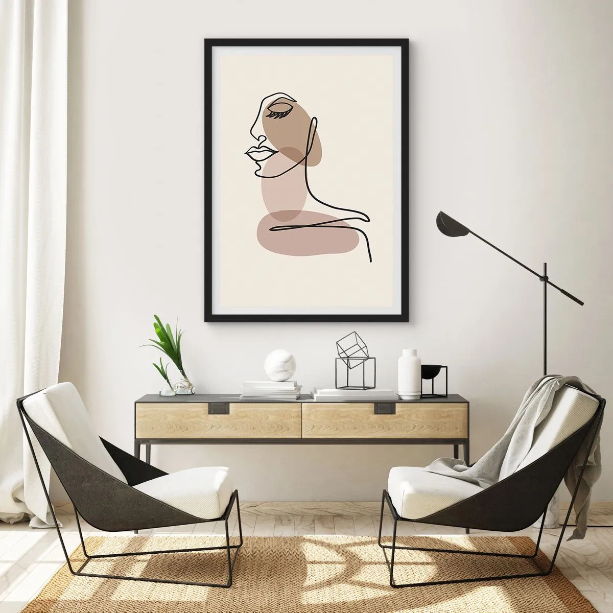 Poster în ramă neagră - Ascultându-se pe sine - 61x91 cm