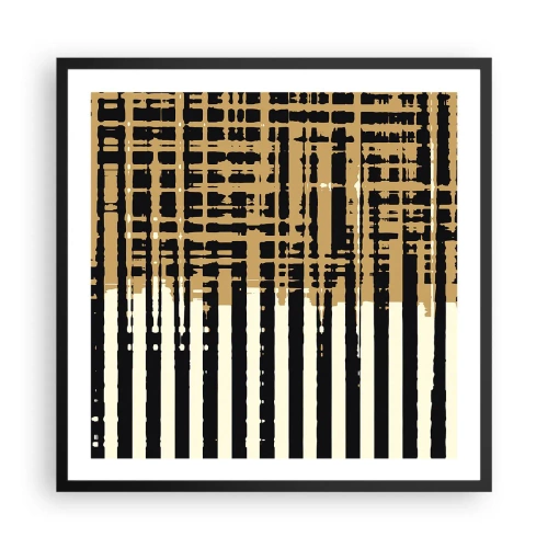 Poster în ramă neagră - Abstracție arhitecturală - 60x60 cm