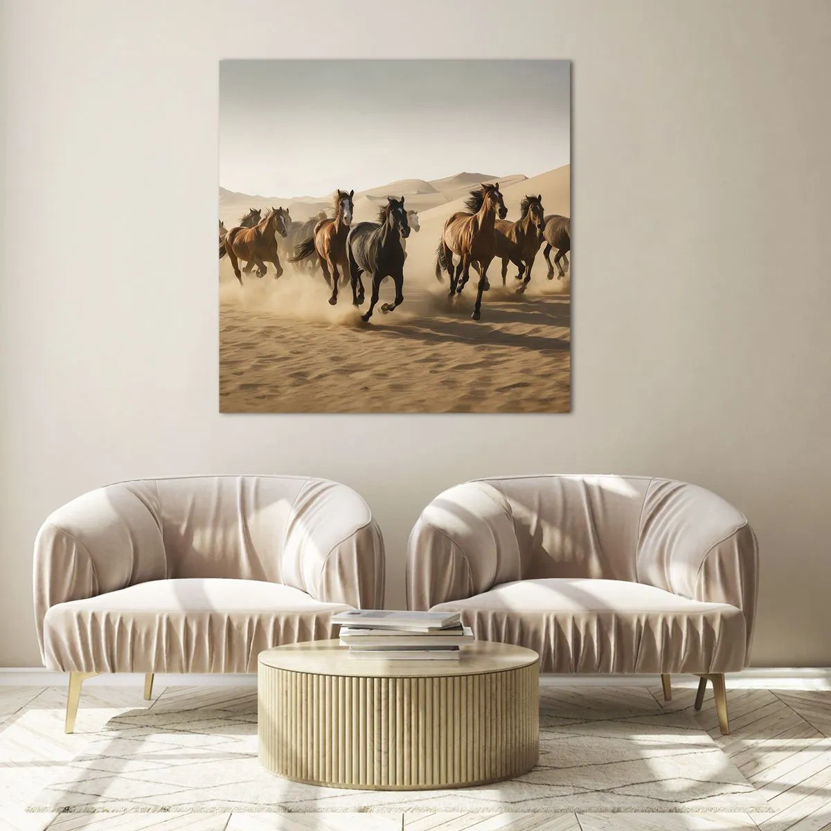 Tablou pe sticlă - Liberi ca vântul - 30x30 cm