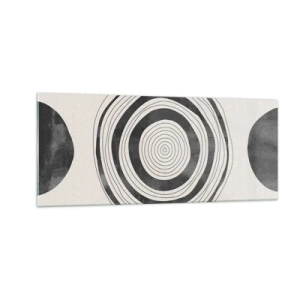 Tablou pe sticlă - Centrul cel mai important - 100x40 cm