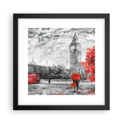 Poster în ramă neagră - O zi excitantă - 30x30 cm