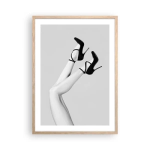 Poster în ramă de stejar deschis - Cu susul în jos - 50x70 cm