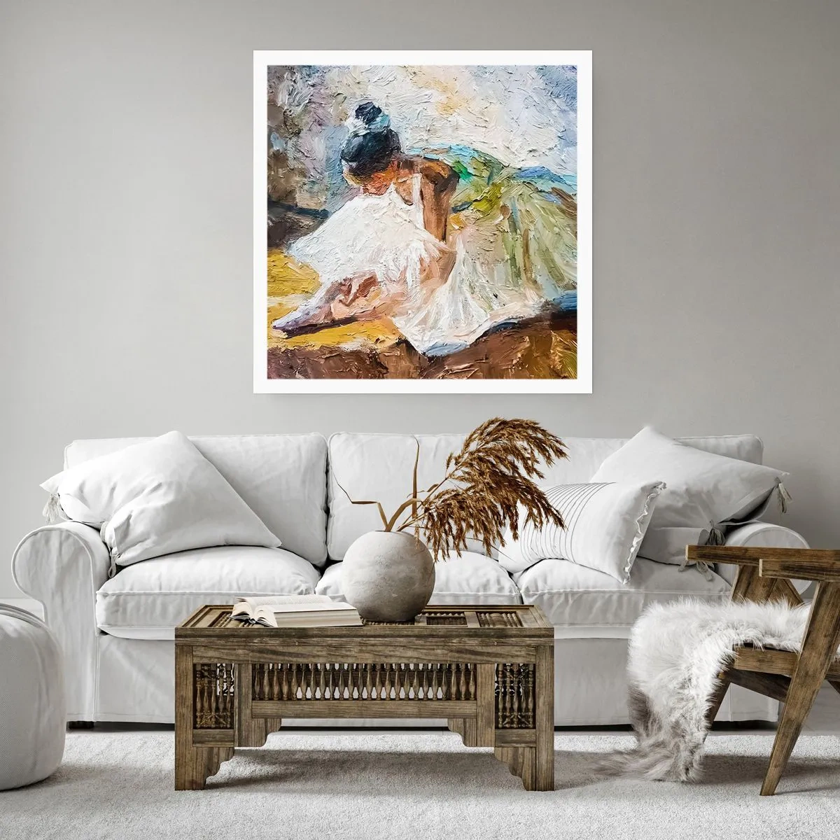 Poster - Dintr-un tablou de Degas - 40x40 cm