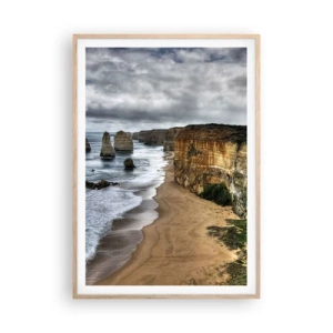 Poster în ramă de stejar deschis - Frumusețe brută - 70x100 cm