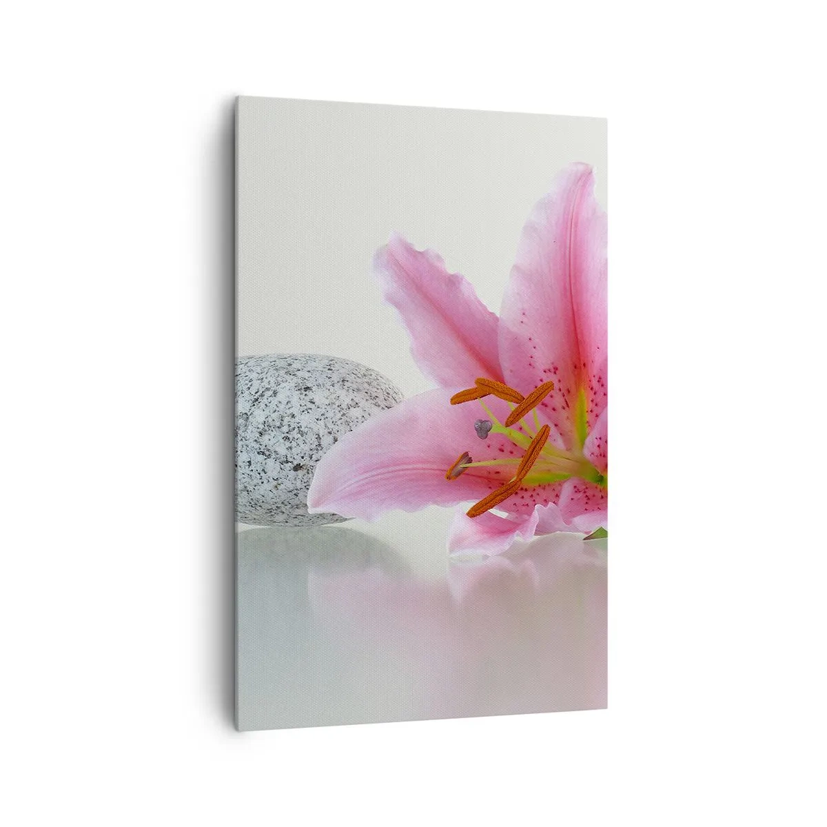 Tablou pe pânză - Studiu în roz, gri și alb - 80x120 cm