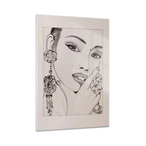 Tablou pe sticlă - Cea mai frumoasă bijuterie - 50x70 cm