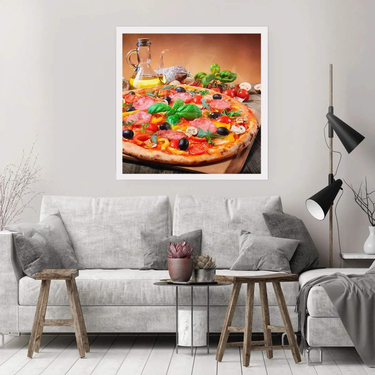 Poster - Cu o adevărată aromă italiană - 40x40 cm