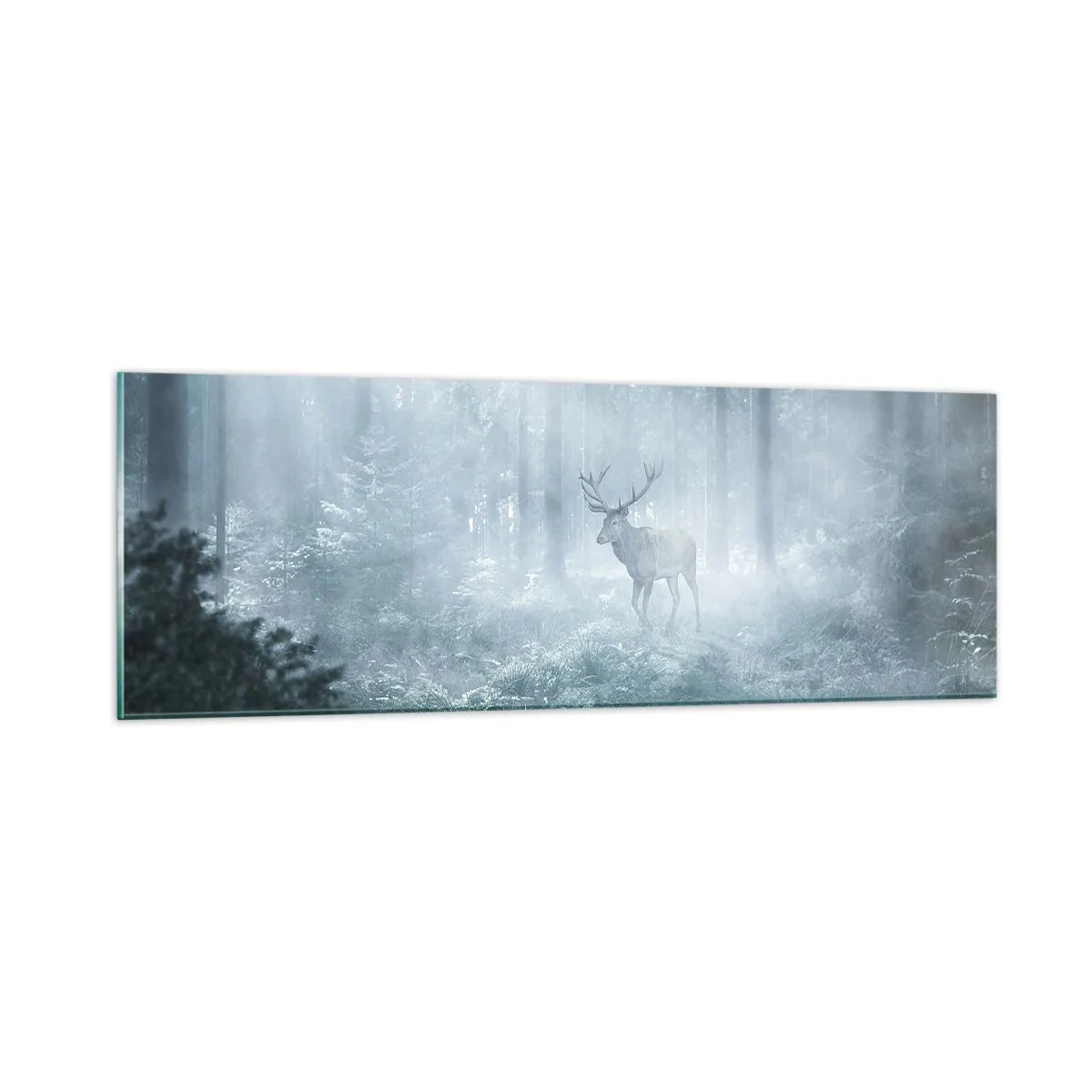 Tablou pe sticlă - Plimbarea de dimineață prin regat - 90x30 cm