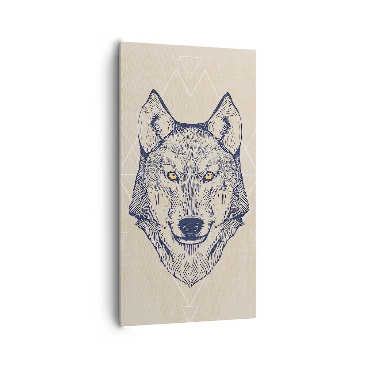 Tablou pe pânză - Un alfa cu o privire pătrunzătoare - 65x120 cm