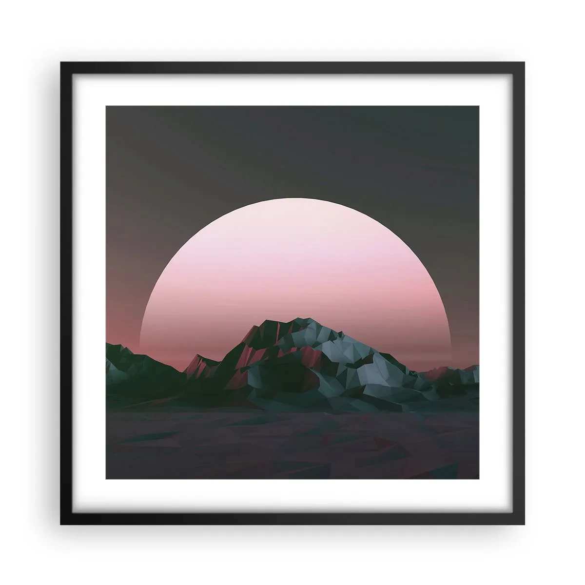 Poster în ramă neagră - Într-o galaxie învecinată - 50x50 cm