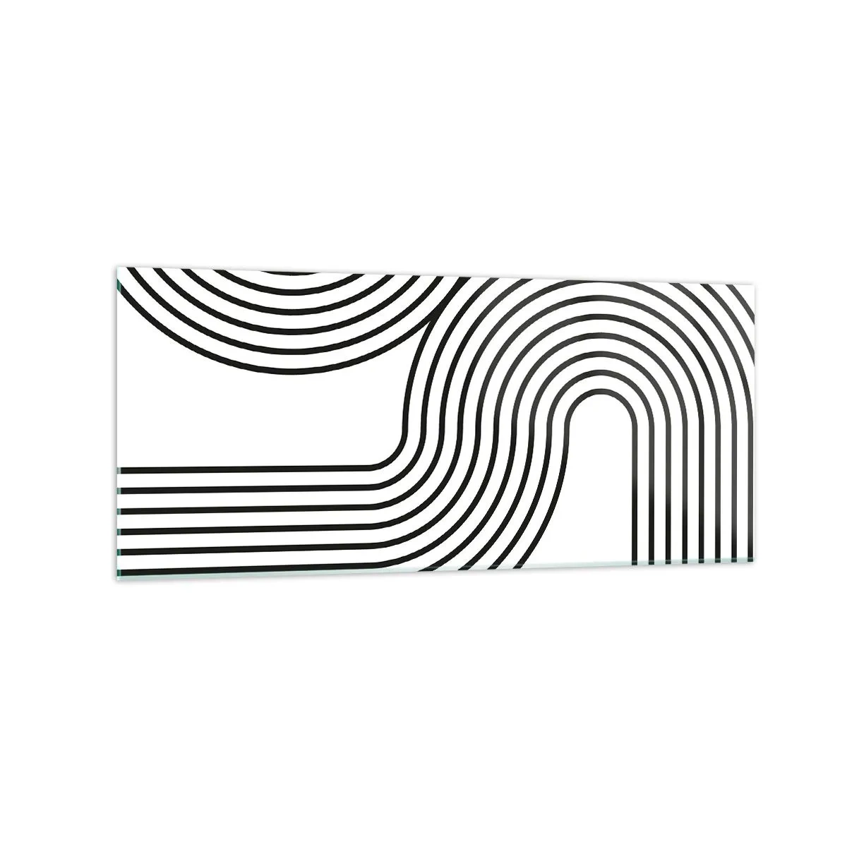 Tablou pe sticlă - Pe o curbă - 120x50 cm