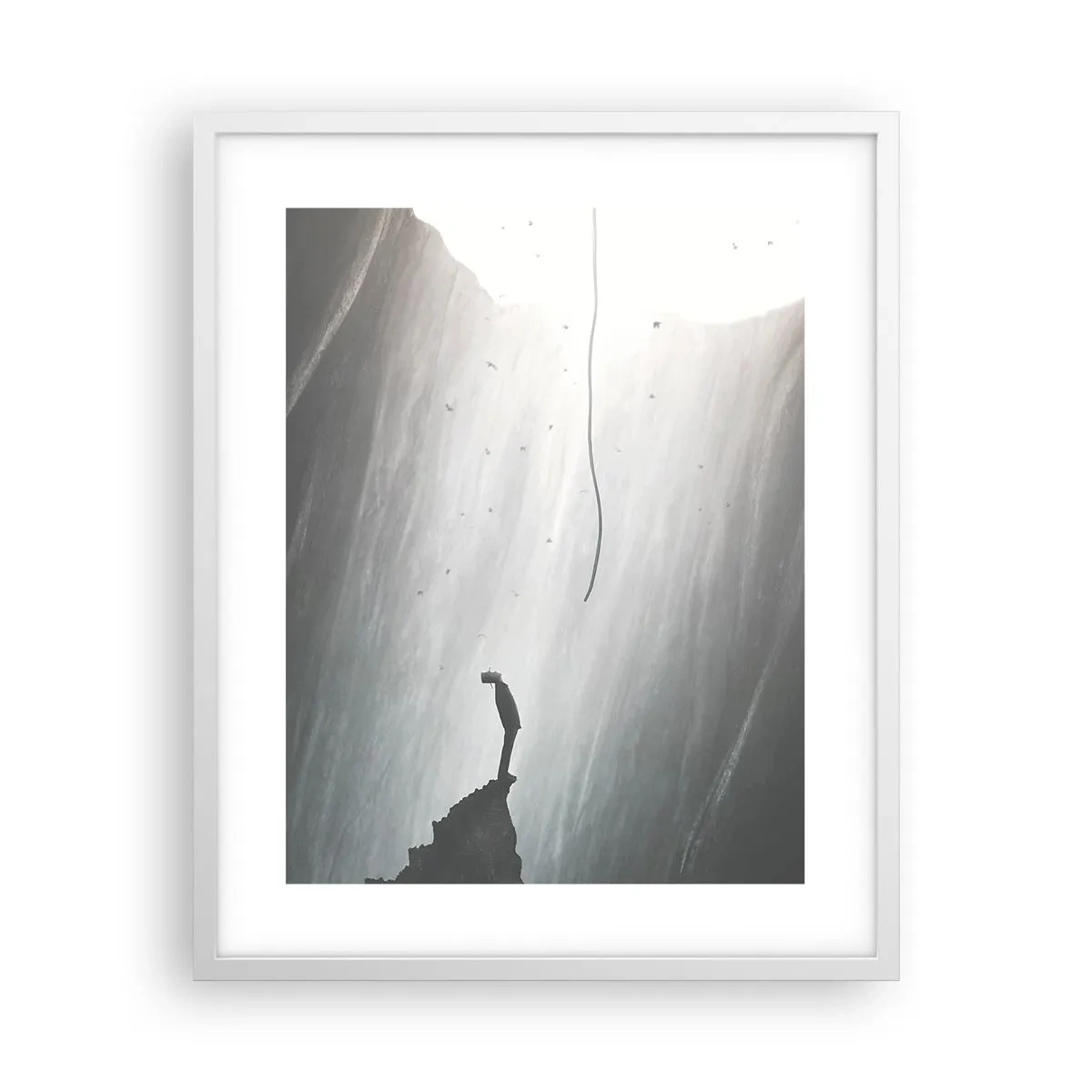 Poster în ramă albă - Există întotdeauna o cale de ieșire - 40x50 cm